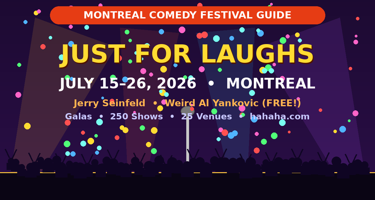 Seinfeld, Weird Al and 250 Shows: Your Guide to Just for Laughs Montreal 2026