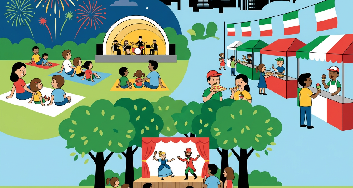 Fireworks at the Olympic Park, Free Puppet Shows and Italian Feasts: Montreal Family Picks This Week