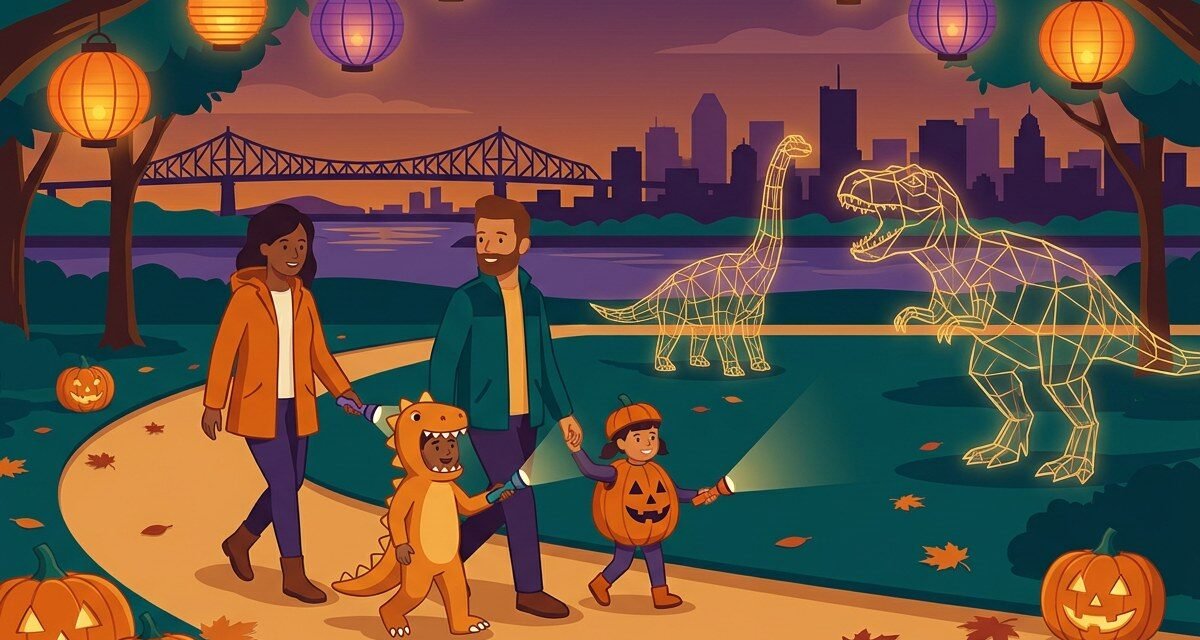 Glowing Dinos, Ghost Trains and Thanksgiving Touchdowns: Montreal’s Halloween Family Fun
